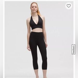 lululemon athletica Black High-Rise 3/4 Leggings